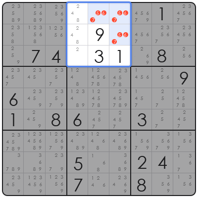 x wing strategy sudoku